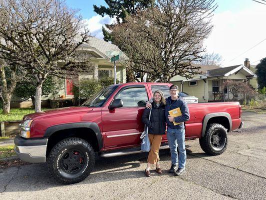 Our awesome new truck! Thanks PDX Motors!