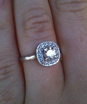 The finished product...started off as a solitaire on platinum band.