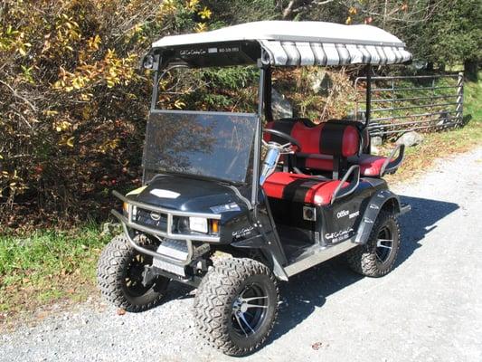 Custom EZGO with 48V AC System for Old Spice #14 NASCAR Team