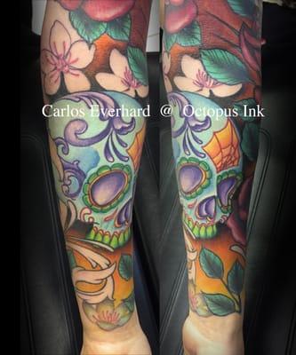 by Carlos Everhard at octopus ink, tattoos, mcallen, piercings,