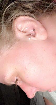 Conch piercing