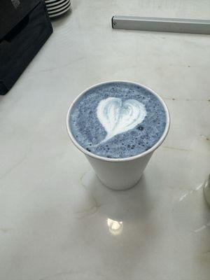 Butterfly tea latte