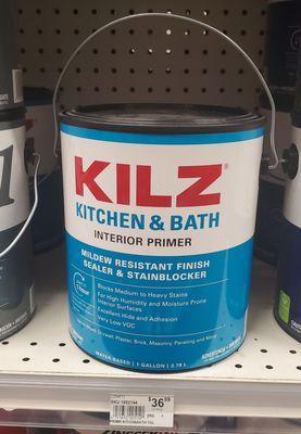 Kilz Kitchen & Bath Interior Primer ($36.99 gallon)