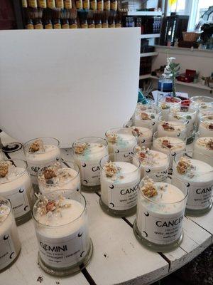 Zodiac sign candles