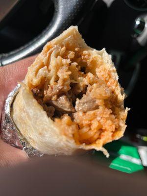 Asada burrito 90% rice amd very little meat for $10 I expected more. Will never return. I won't pay $10 for 50 cents worth of rice.