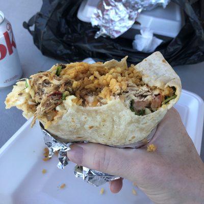 Chicken burrito