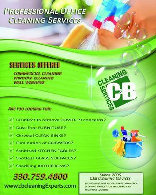 Call us today at 330-759-4800 or visit our website at www.cbcleaningexperts.com