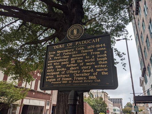 Duke of Paducah Historical Marker