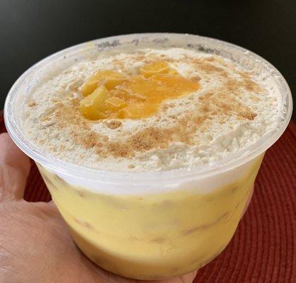 Mango royale pudding. My hubz and I shared this then looked at each other like why didn't we each get our own??!