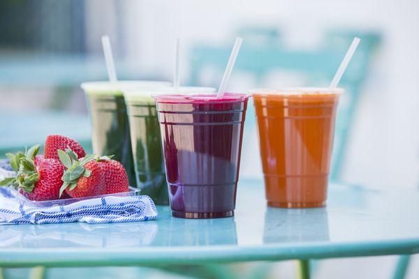 Our organic Juice & Smoothie bar is the perfect place to start the day