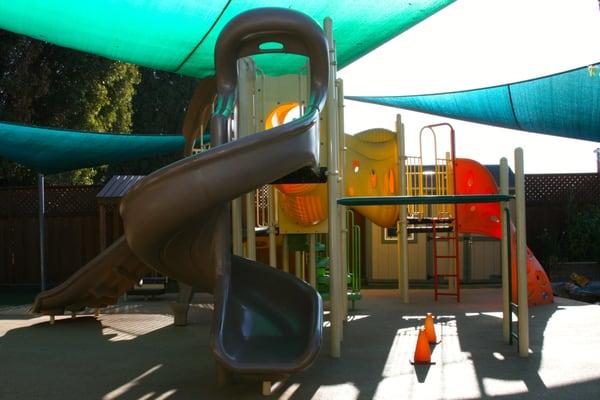 a play structure on our playground