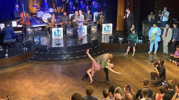 International Lindy Hop Championships competition in the ballroom