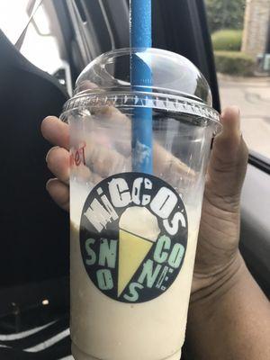 Salted caramel pretzel shake