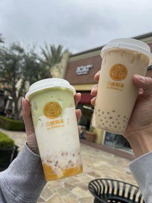 avomango + mochi barley milk tea