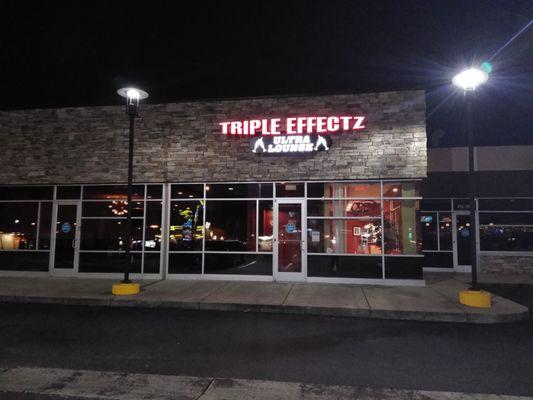 This is the entrance to Triple Effectz Ultra Lounge.