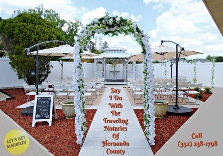 Garden Gazebo ceremonies for up to 50 guests.