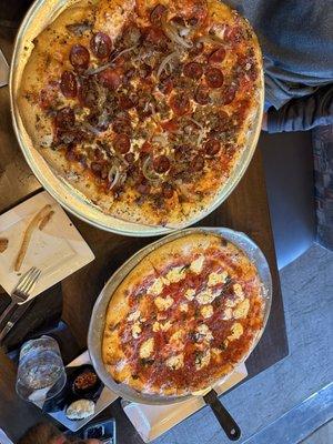 Meat lovers pizza