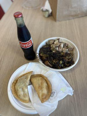 Queso Empanada and Beef Empanada