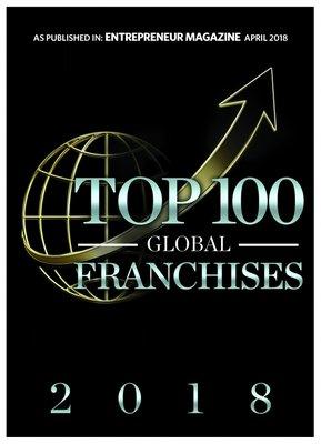 Top 100 Franchise business by Entrepreneur Magazine