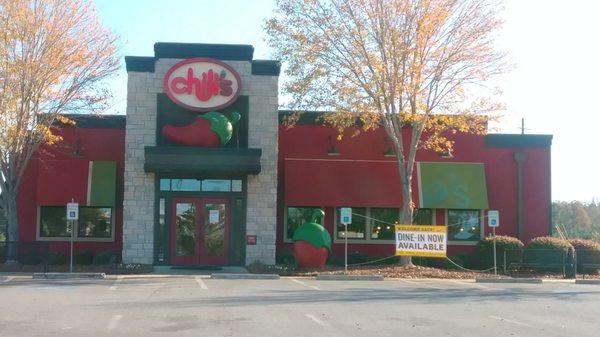 The "Front" of the Restaurant (actually faces away from the main road, and towards parking lot)