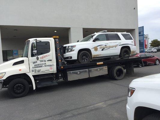 Flatbed towing service