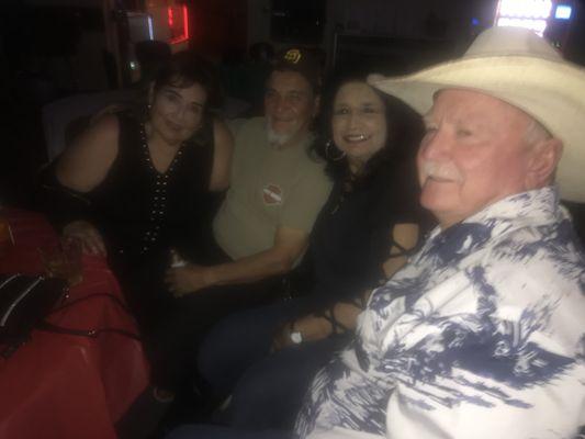 Me Fernando mom and Ralph enjoying the Dj