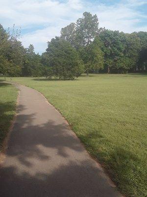 Walking around, checking out the parks of Louisville