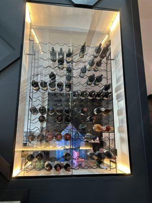 Wine Case LED Strips - Placement was clients choice.