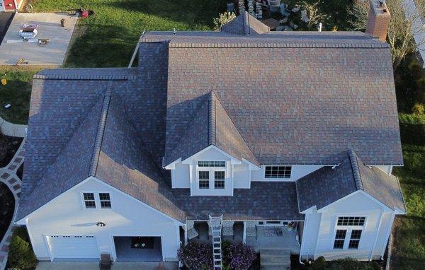 Full roof replacement with Owens Corning TruDefinition Duration Colonial Slate shingles