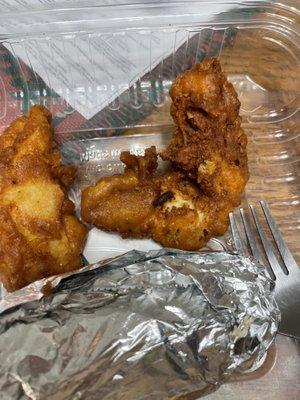 This is a picture of the chicken crispers I ordered last time I went. I didn't get pictures of my burger today- but trust me, it was bad.