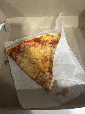 Slice of cheese pizza