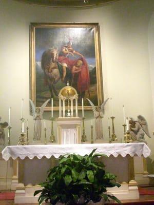 The altar.