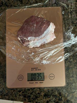 Raw filet 3.5oz