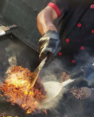 Perfectly seasoned Al Pastor.