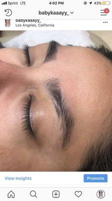 Old Coworker messed up her brow while waxing herself so I fixed them for her , Brow reconstruction