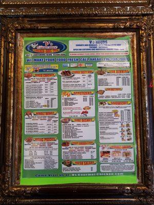 Full menu