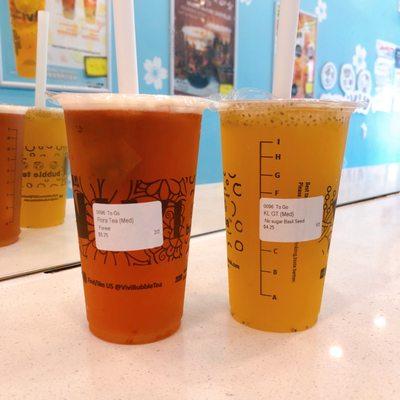 Forest Berry Flora Tea and Kumquat Lemon Green Tea