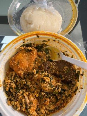 Fufu with Egusi Soup