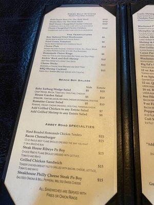 Menu 12/16/22