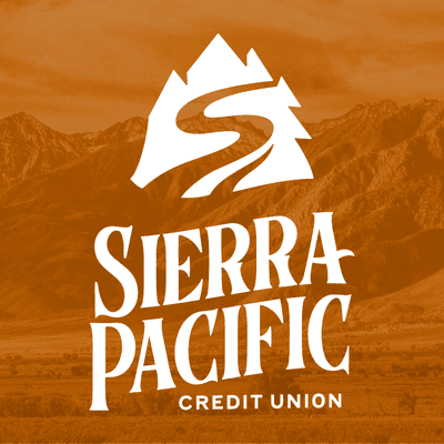 Sierra Pacific Credit Union on orange background