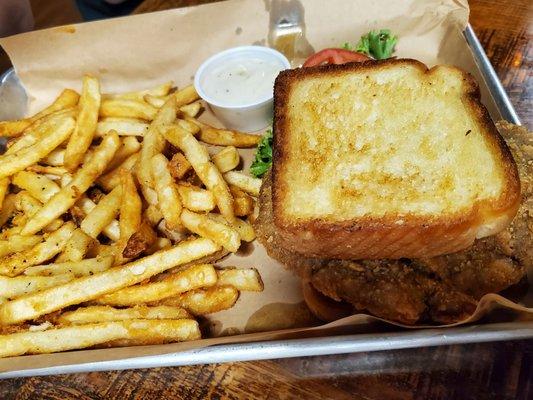 Chicken fried steak sandwich