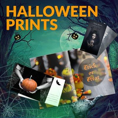 Cast a spell on your spooky party with custom Halloween cards and prints.