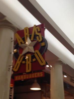 ARIS BBQ Faneuil Hall -- Faneuil Hall / Quincy Market -- 1 Faneuil Hall Marketplace, Boston              Sign (inside Faneuil Hall)