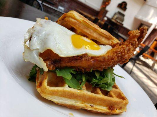 Chicken and waffles