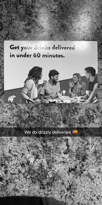 We do Drizly deliveries