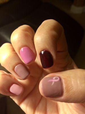 In honor of Breast Cancer Awareness month and my sister being a survivor!