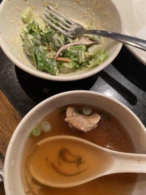 Soup and salad