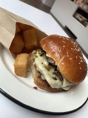 Dad Burger & Hash-browns