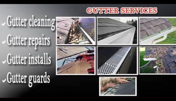 Gutter repair repair and cleaning services!