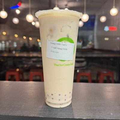 Mango Milk Tea Large